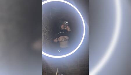 Answering All Your Messages at the Café Made Me Horny so I Made You a Little Video in the Toilet