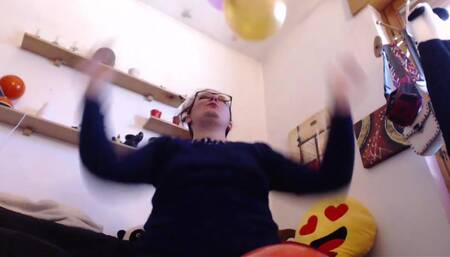 Big Wet Orgasm for These Big Balloons Inflated Together with You