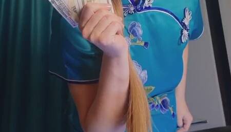 Be drained by Pregnant Goddess