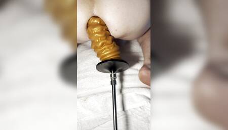 4K! HiSmith Fuck Machine Close Up Hole 16" Toy Hole Pounding!!!