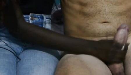 My black friend found me while i masturbing and ...