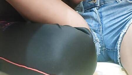 Bangladeshi College Girl Can't Take My Full Dick inside while Riding on me