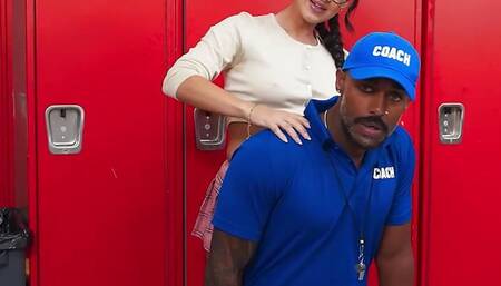 Nerdy College Girl Fucks The Football Coach Reality Kings