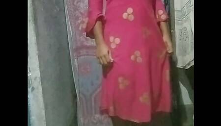 Small dick sissy trying out new dress