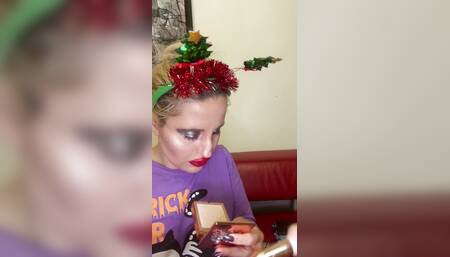 Transformation Into Big Red Lips Bimbo