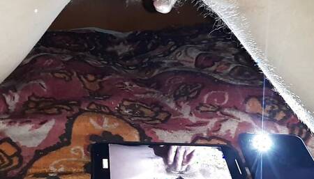 I watch my girlfriend make a porn video and masturbate