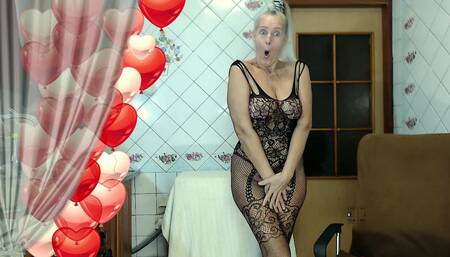 How Lukerya transformed herself in the kitchen at home.