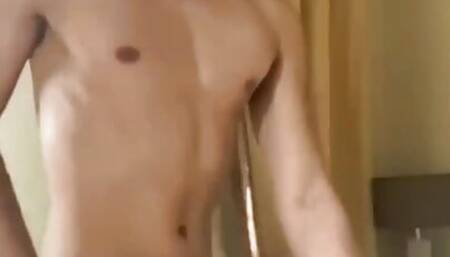 Handsome guy big dick can't stand it