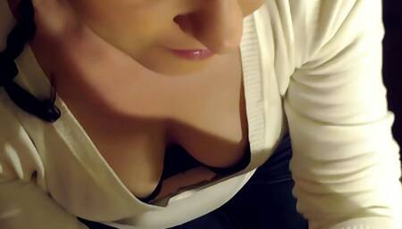 Facial and Cum on My Tits