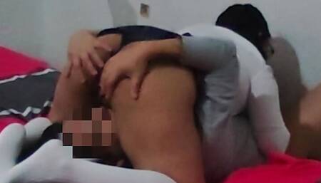 MY NEIGHBOR COMES HOME FROM COLLEGE GOOSEFUL AND WANTING ME TO PUT HER COCK IN WHILE TOUCHING HER HUGE AND JUICY TITS