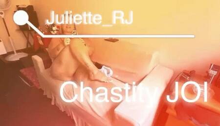 Juliette_RJ Chastity JOI - FOR MOBILE DEVICES USERS - SOLO FEMALE - DANGLING - FOOT FETISH - CUM COUNTDOWN - THICK LEGS
