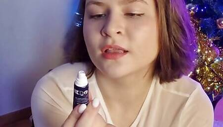 D20 Blowjon with My New Dildo Sucking Dildo Suck on Knees (more on My Onlyfans tinni_angelll)