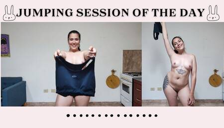 Watch me strip while I jump