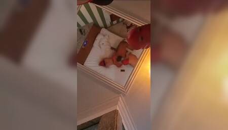 Husband Films Black Boy Fucking His Big Butt Hotwife Asshole Door Without a Condom, He Barely Put It on and She Came