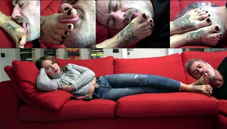 NINA MOROVIC - Watching my favorite movie - ENDLESS foot worship NON STOP