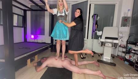 Oktoberfest groper trampled part 5 CBT & Trampling Dance on the Slave