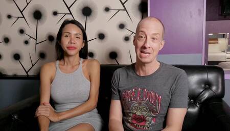 Ladyboy Jane's big headed cocks splits white guys ass