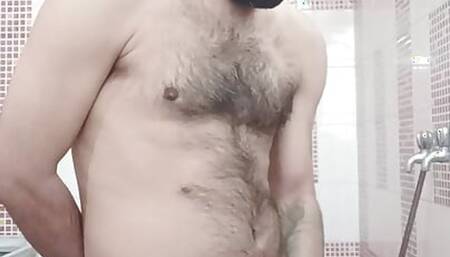 Morning bath with my penis