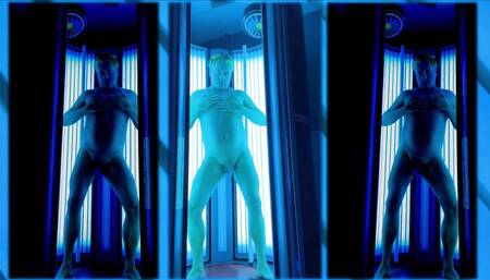 Gym Tanning Cabin Cumshots Part 1