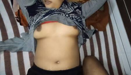 Beautiful collage girl hardcore fucking in room