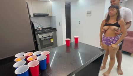 I Win by Playing My Shy Step Sister Until I Take off All Her Clothes and Make Her Horny with My Rich Cock, and We End up Fucking