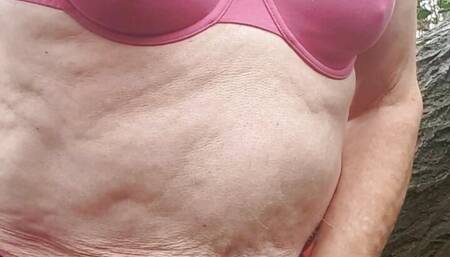 Pink bra and knickers