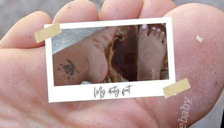 I walk barefoot and get my feet dirty