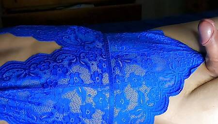 I have a wet dream and cum on my own face from going to sleep in sexy lingerie