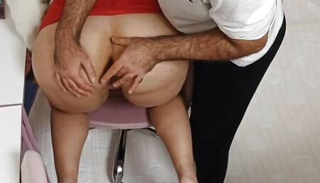 Stepmother and stepson make their first attempt at anal sex