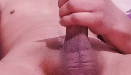 Handsome boy Jerking hard on Himself
