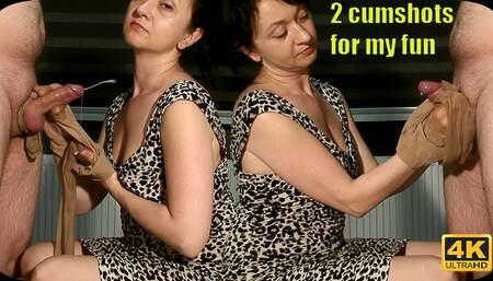 764 - My nylons bring him to 2 cumshots UHD 4K 60fps