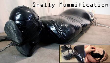 Smelly Mummification | Mummified tightly and made to smell dirty panties and socks