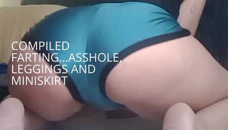 Farts Clip miniskirt, leggings and asshole