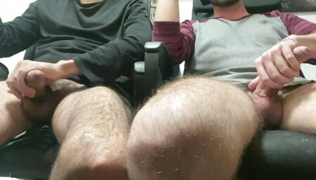 watching porn and jerking off with my friend