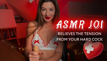 ASMR JOI. Your Sexy Nurse Relieves Your Hard Cock and Makes You CUM HARD with Handjob. Amy Haze