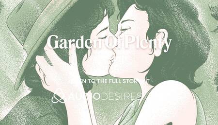 Finger fucking my lesbian girlfriend in the garden  Sensual lesbian fingering raw wet pussy in public ASMR