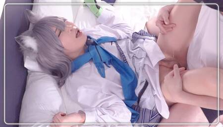 Blue Archive Shiroko Cosplayer get Fucked, Asian Hentai Shemale Cosplay 1