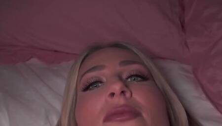Wedding Ring Wearing White Wife Fucks BBC in Dark Hotel Room