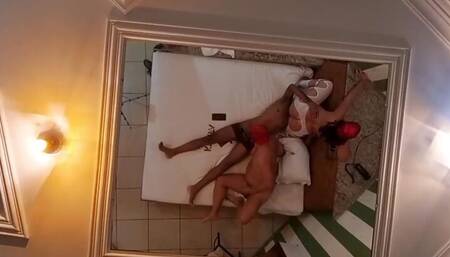 Wife Sharing Cock and Cum with Husband Karina and Lucas