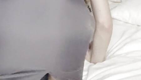 yoga time in long tight skirt