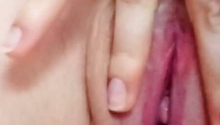 student moans loudly as he puts his fingers completely in her very tight pussy