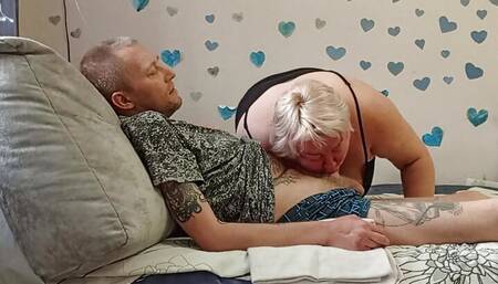 blowjob before cumshot from stepmom