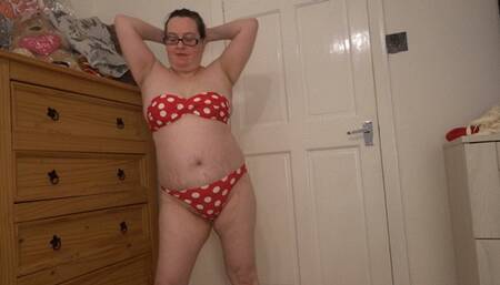 sexy Red Bikini Striptease