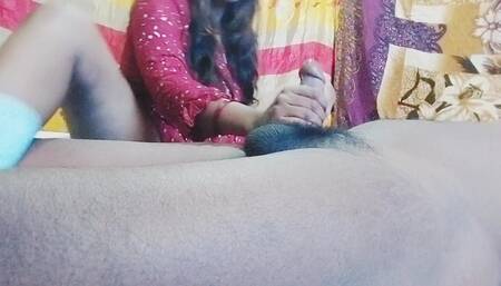 Beutyfull Indian Girl Hand Job Big Dick Fucking