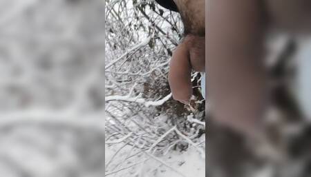 Peeing in Snow Land- Snow Everywhere