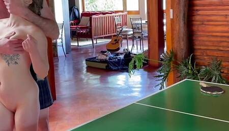 Debased and demeaned girlfriend Plays Strip Pong And Gets Fucked