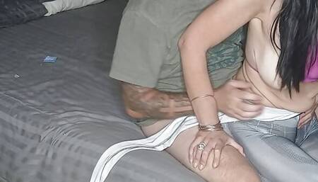 Fucking my stepsis with her bf 3 some