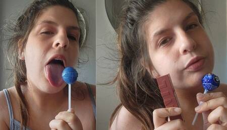Sensual Tongue Fetish: Lollipop Play, Lipstick, and Seductive Mouth Sounds