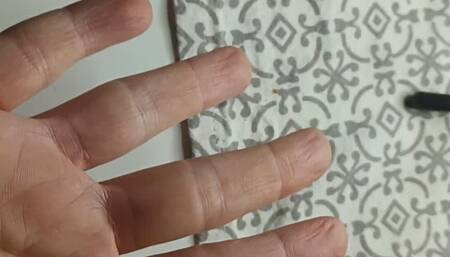 Hands playing