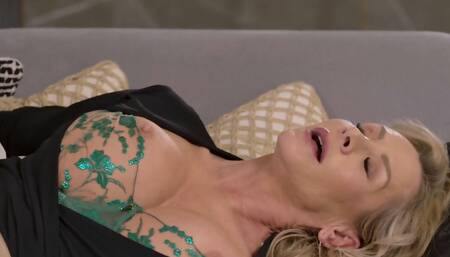 Cuckold films the action as a thick blonde MILF gets fucked